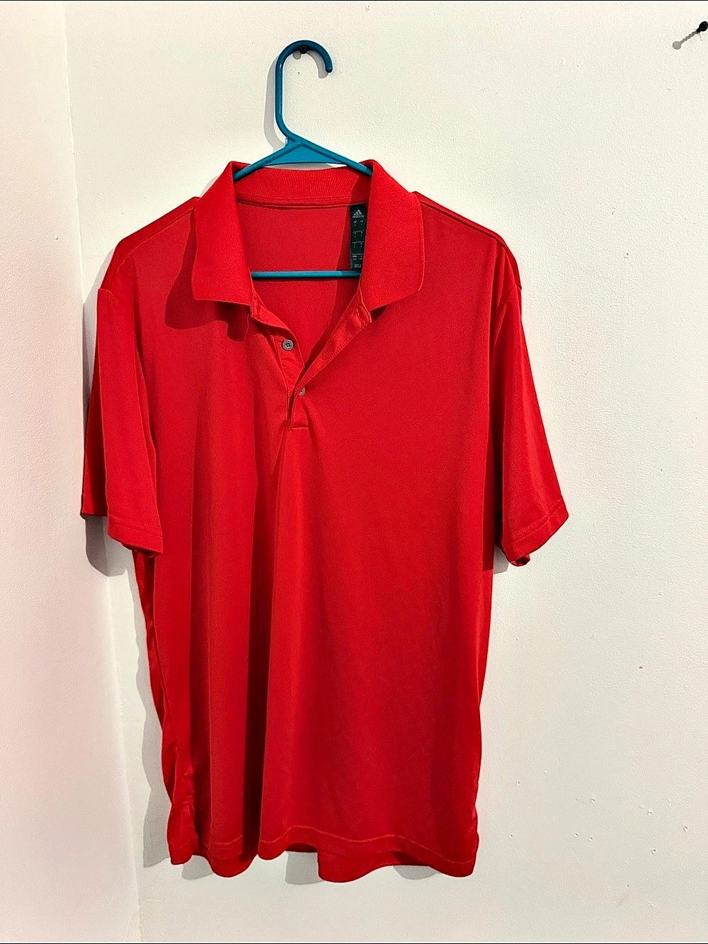 adidas Men's Performance Polo Red Size Large